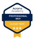 Acronis Professional MDR · Cloud Tech badge